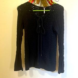 Free People Crochet Long Sleeve - Size Medium